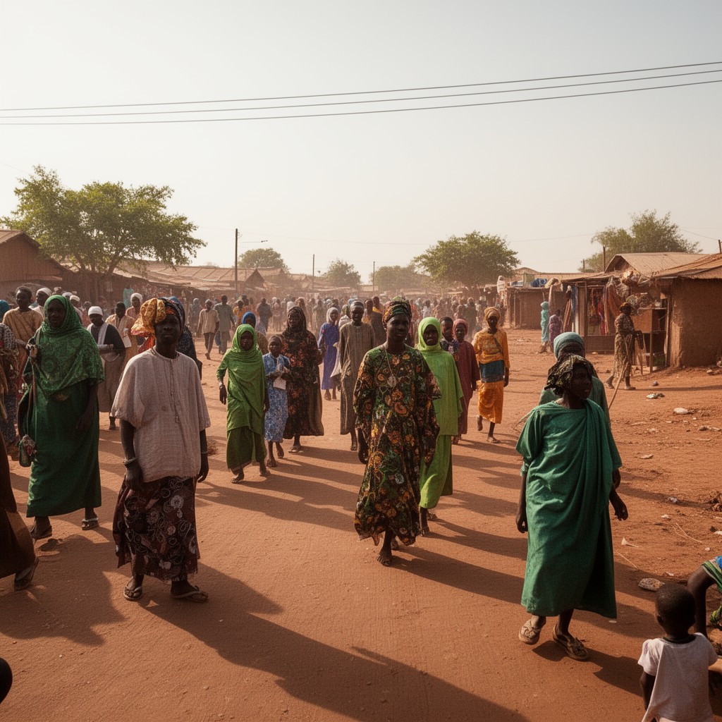 AI-generated illustration of Northern Nigeria