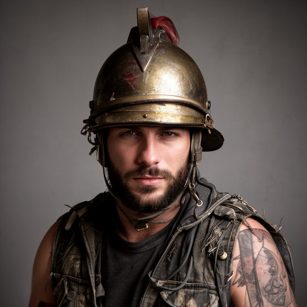 AI-generated illustration of Helmet