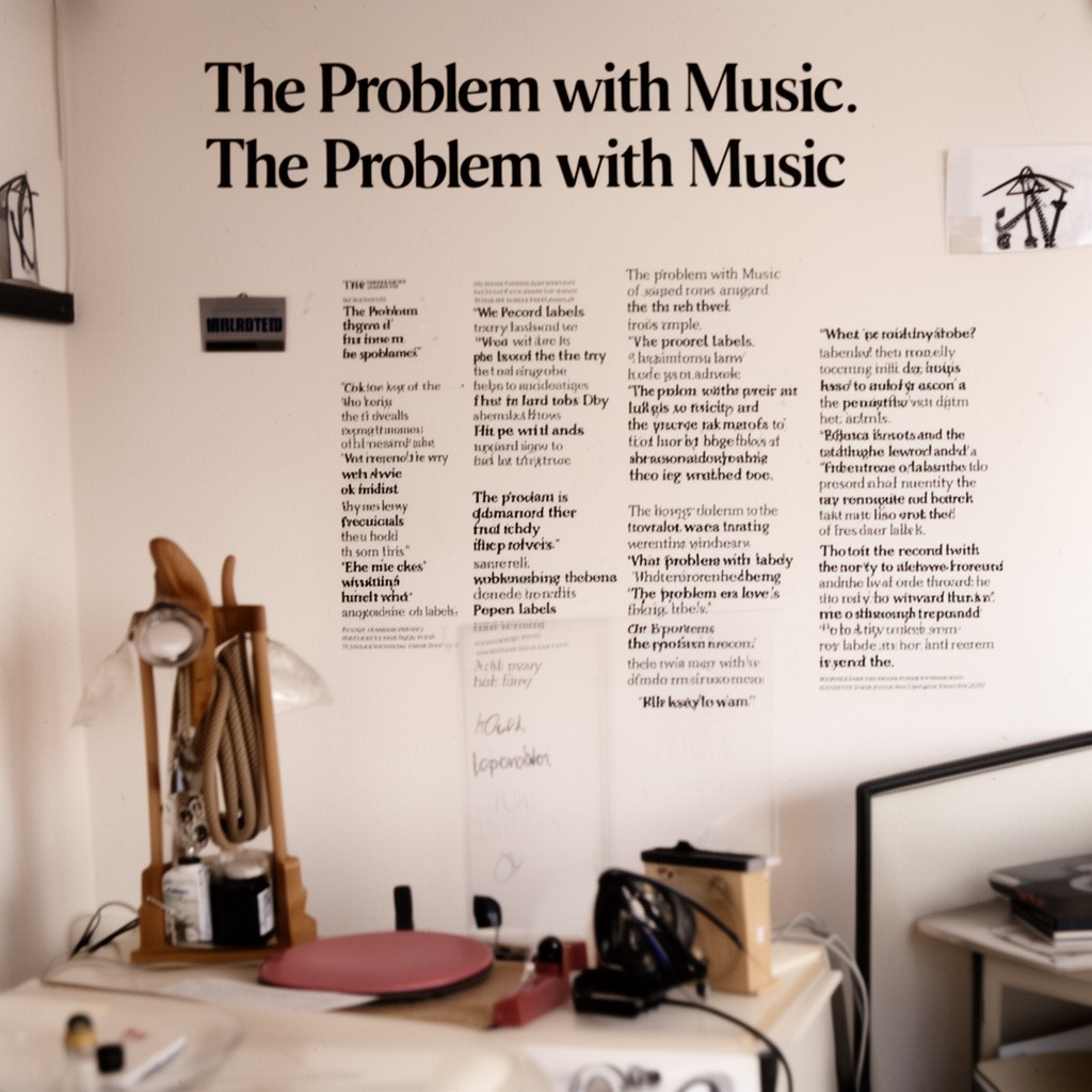 AI-generated illustration of The Problem with Music