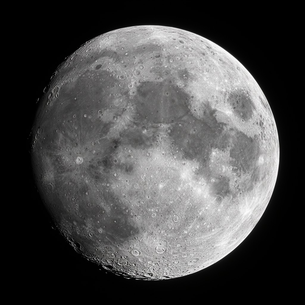 AI-generated illustration of Ernst Mach crater