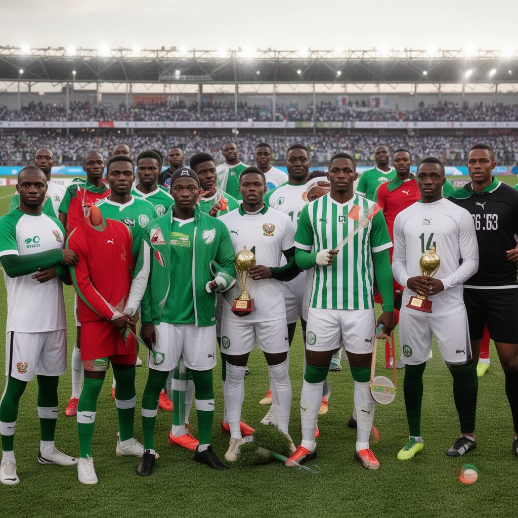 AI-generated illustration of Nigeria national football team