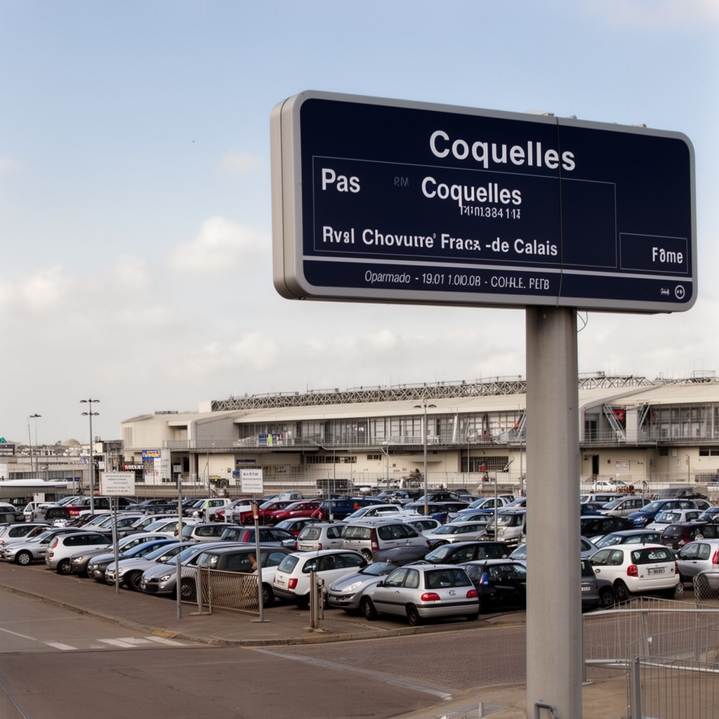 AI-generated illustration of Coquelles, Pas-de-Calais, France