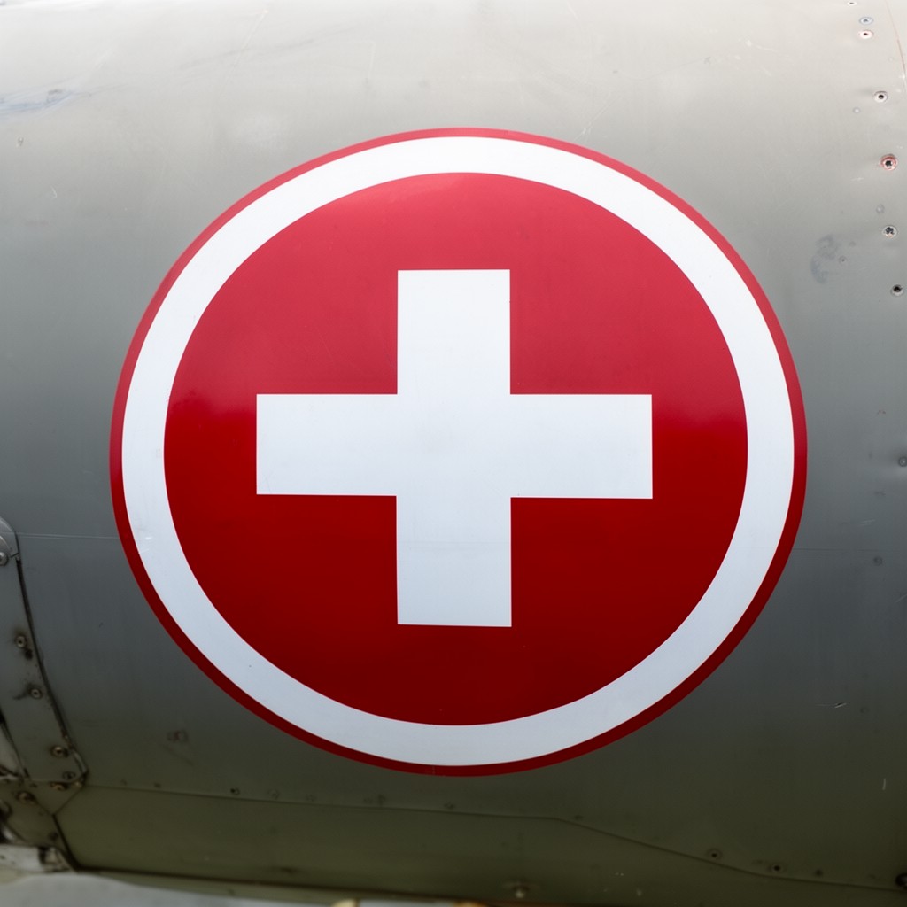 AI-generated illustration of Swiss roundel