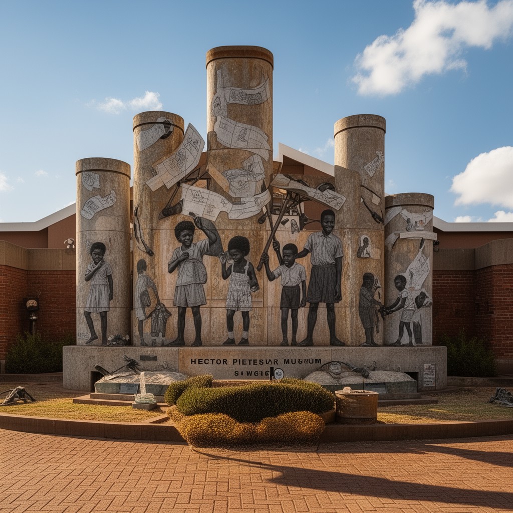 AI-generated illustration of Hector Pieterson Museum