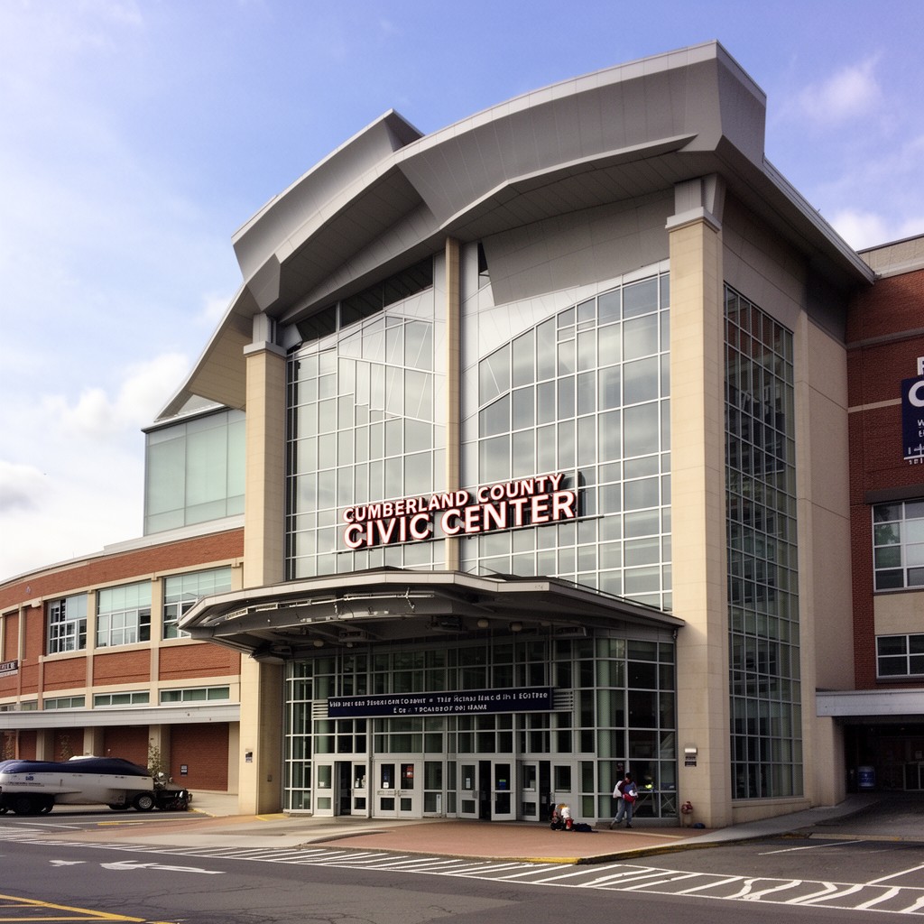 AI-generated illustration of Cumberland County Civic Center