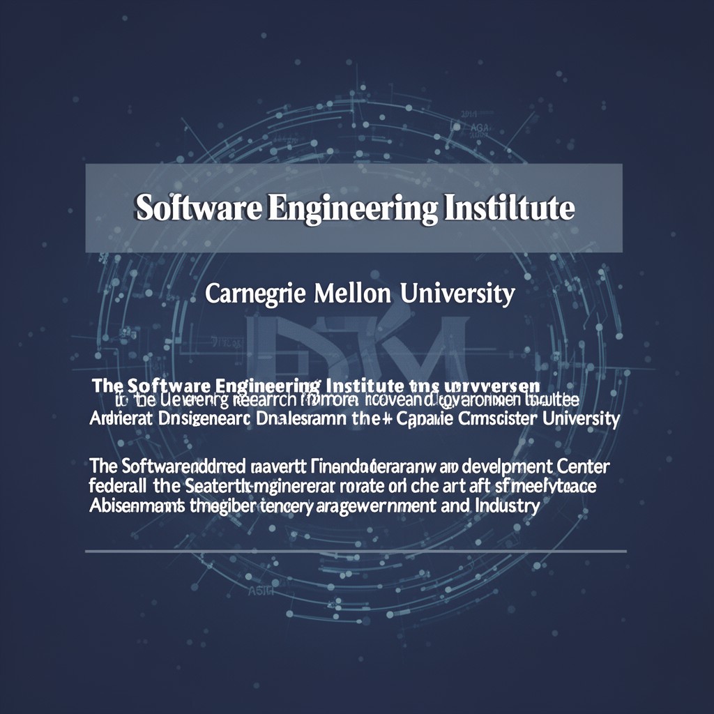 AI-generated illustration of Software Engineering Institute (Carnegie Mellon University)