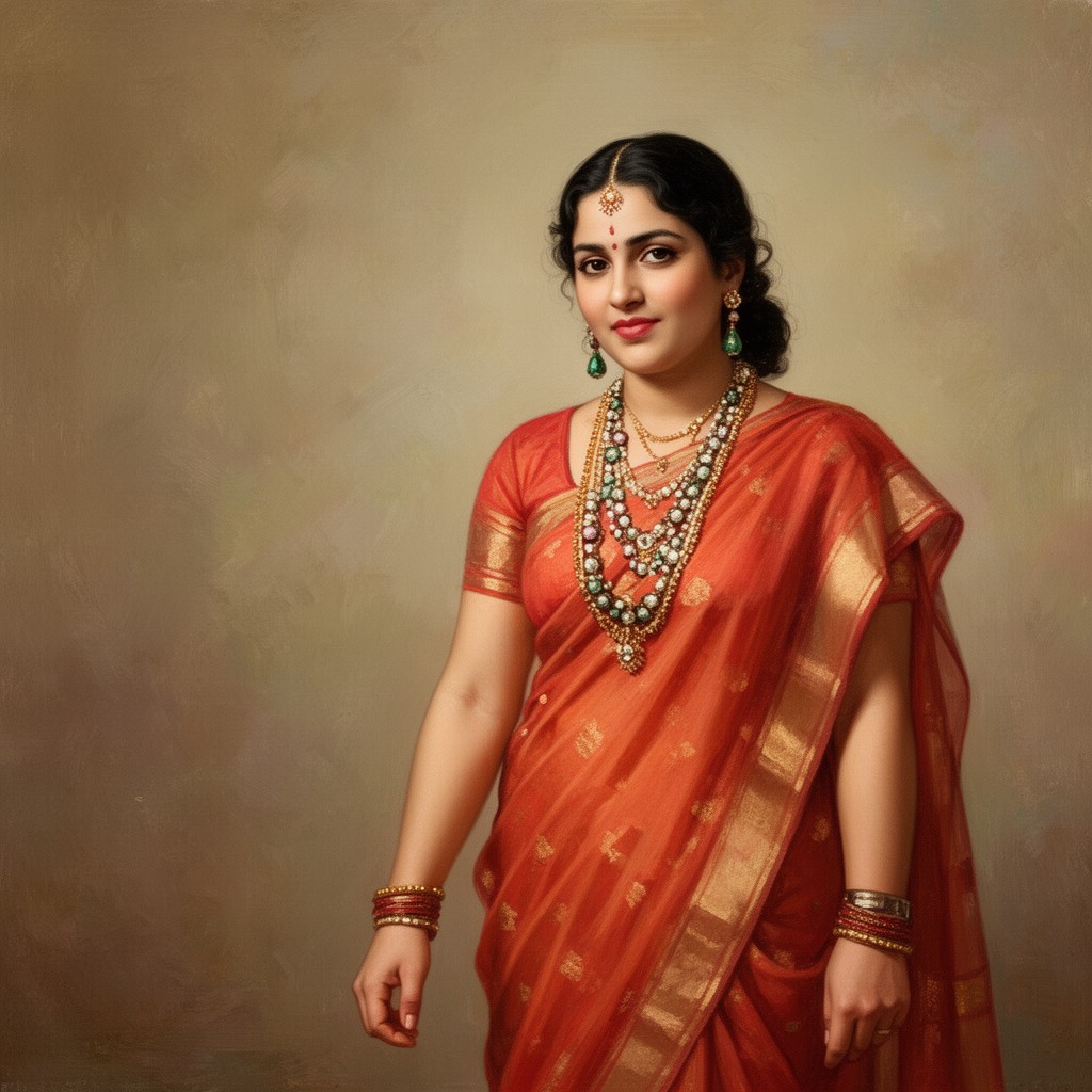 AI-generated illustration of Radha Devi