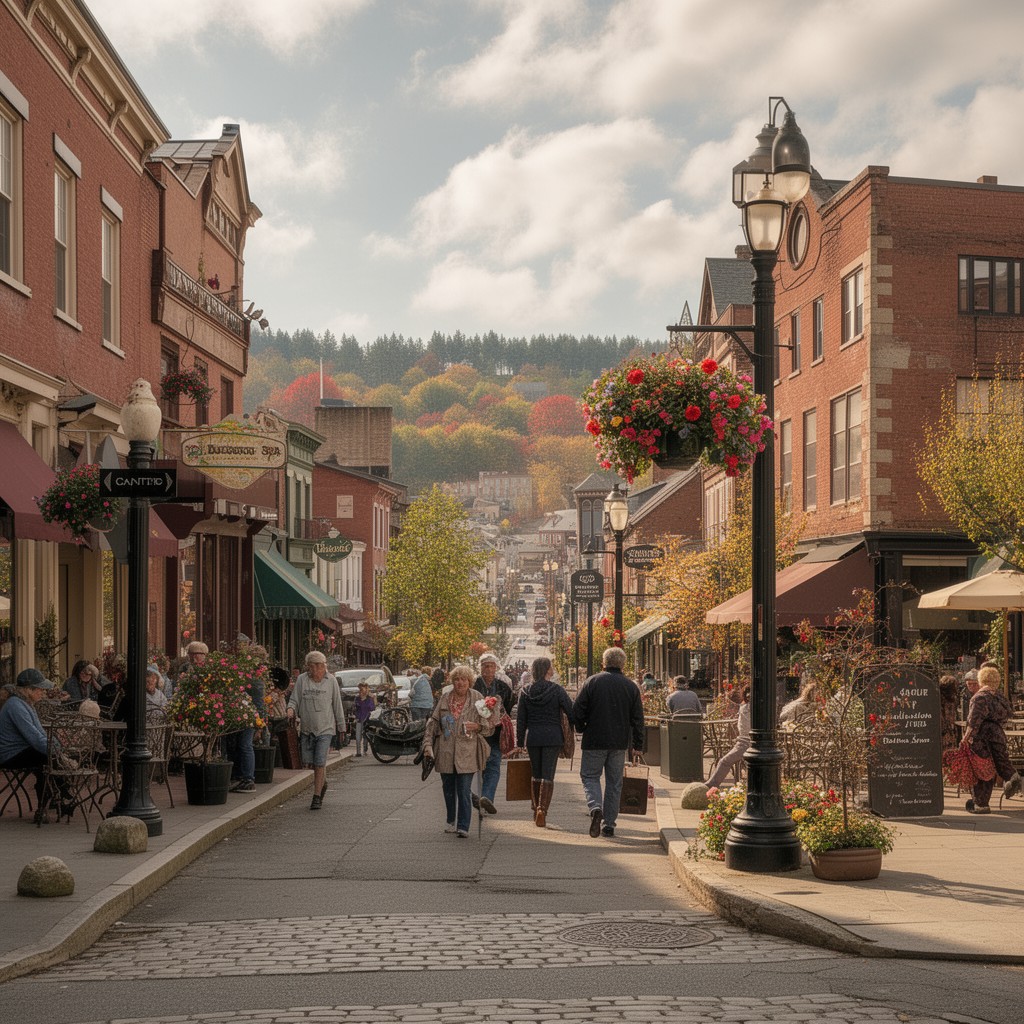 AI-generated illustration of Ballston Spa