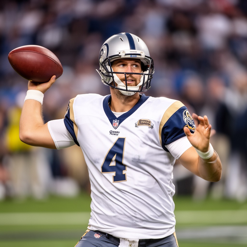 AI-generated illustration of Marc Bulger