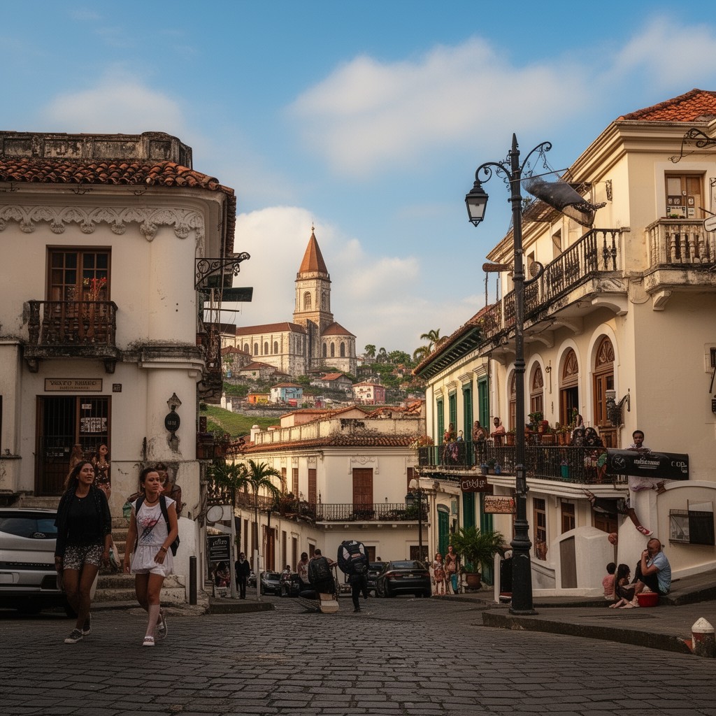 AI-generated illustration of Casco Viejo