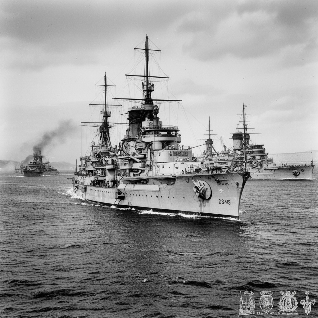 AI-generated illustration of Russian Pacific Squadron