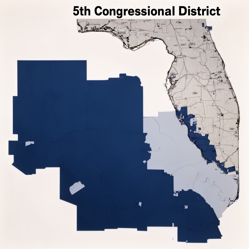 AI-generated illustration of 5th congressional district of Florida