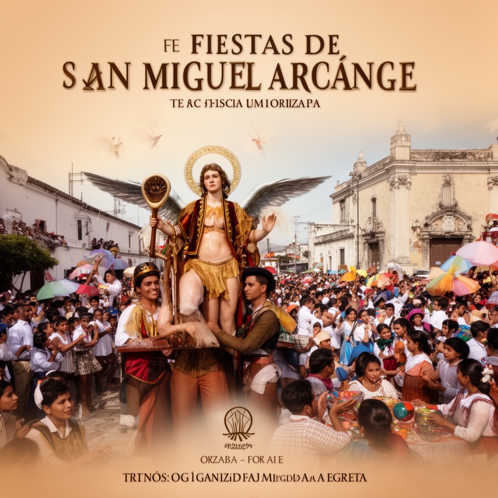 AI-generated illustration of Fiestas de San Miguel Arcángel