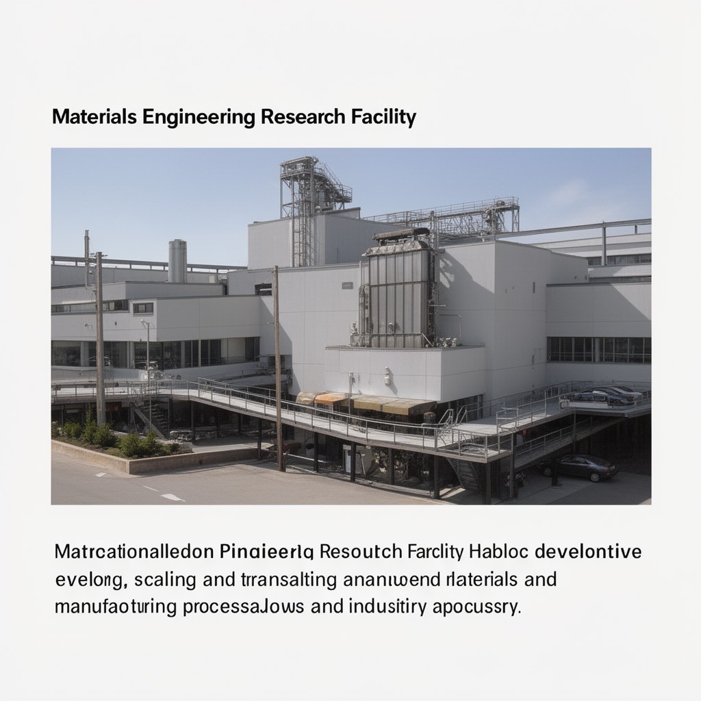 AI-generated illustration of Materials Engineering Research Facility