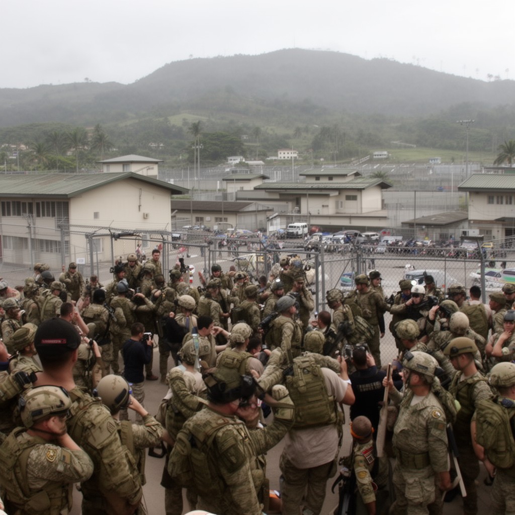 AI-generated illustration of Joint Task Force-Guantanamo