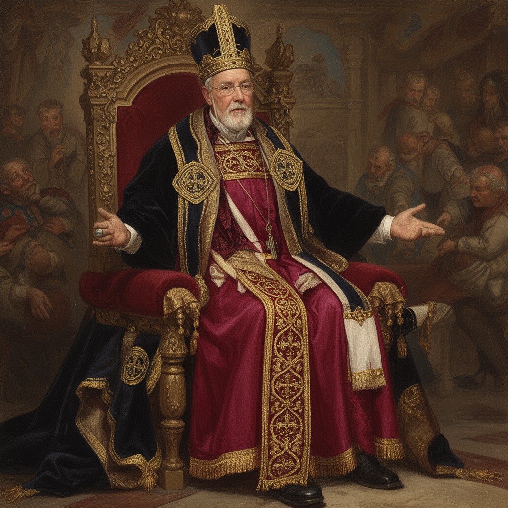 AI-generated illustration of Camerlengo of the Holy Roman Church