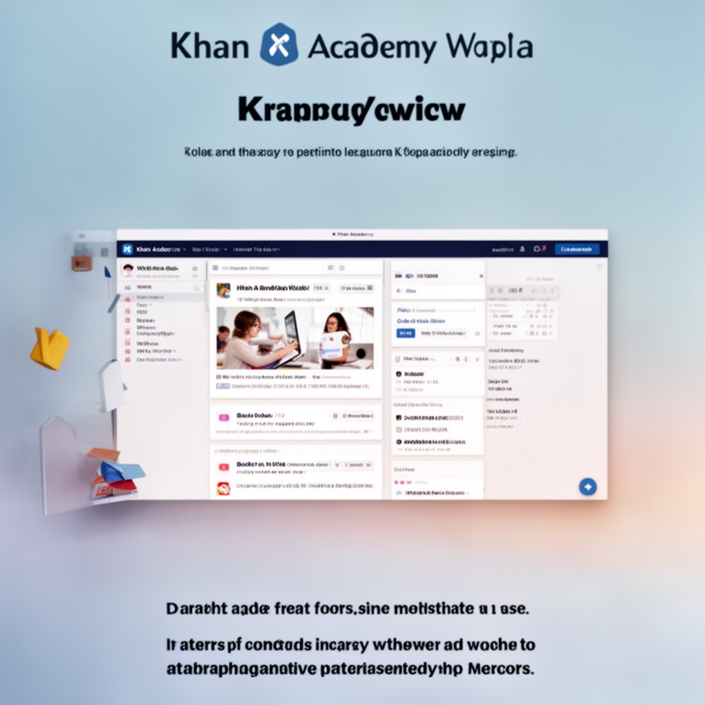 AI-generated illustration of Khan Academy