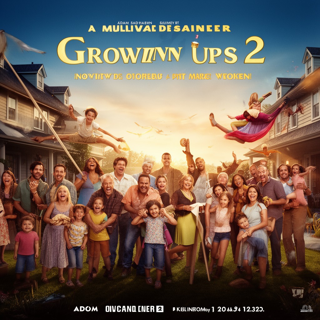 AI-generated illustration of Grown Ups 2