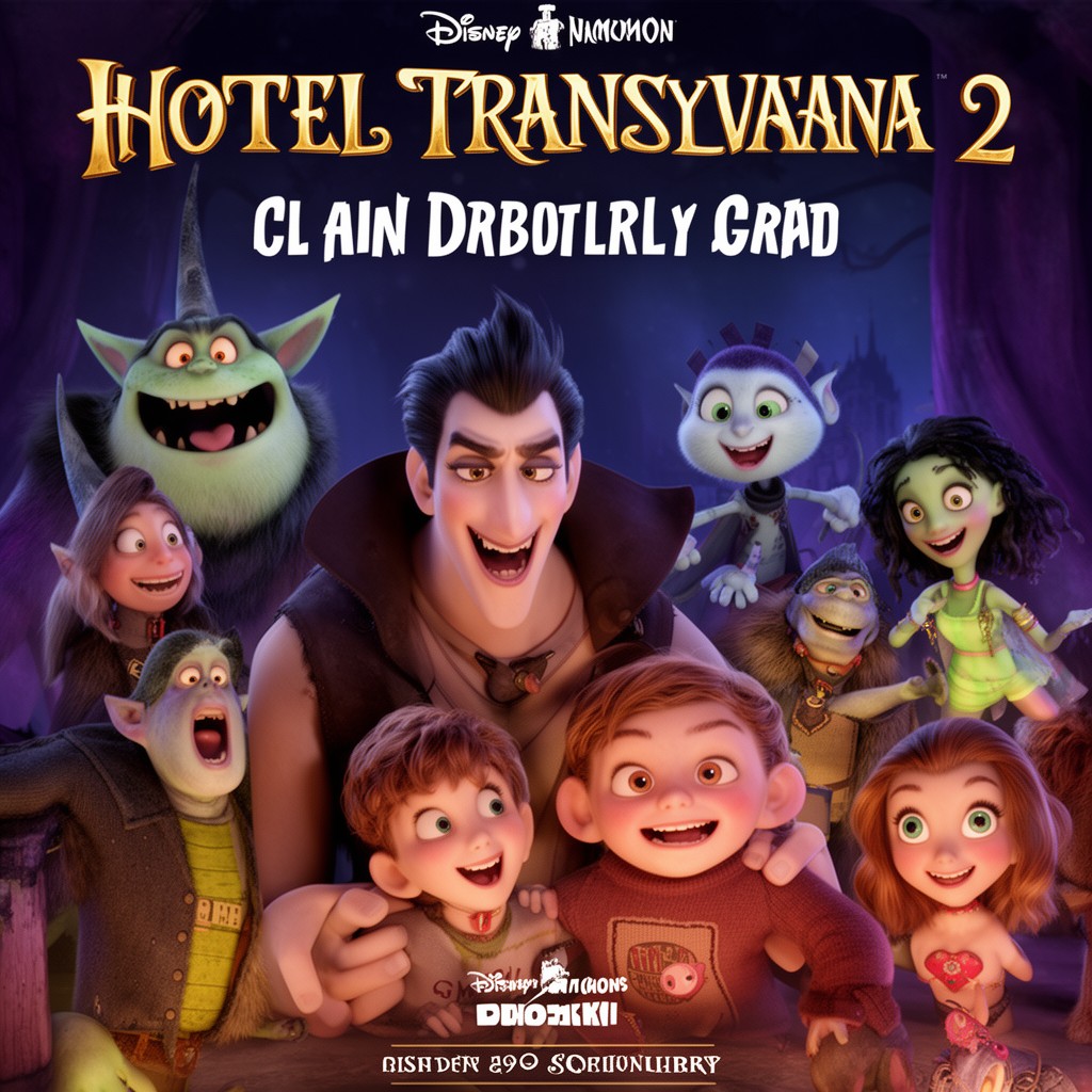 AI-generated illustration of Hotel Transylvania 2