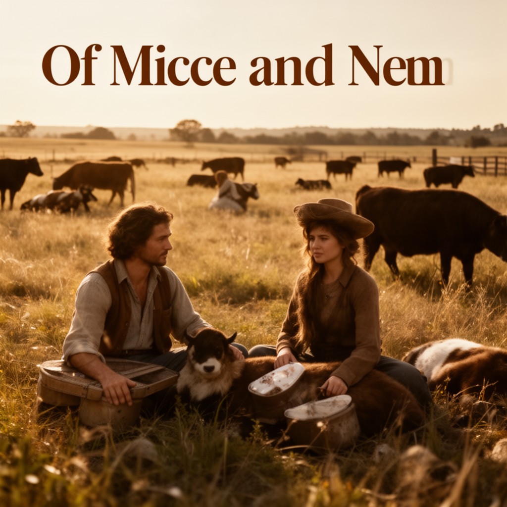 AI-generated illustration of Of Mice and Men