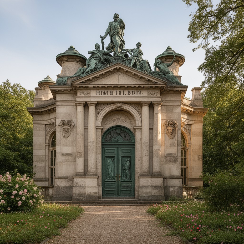 AI-generated illustration of Humboldt family mausoleum