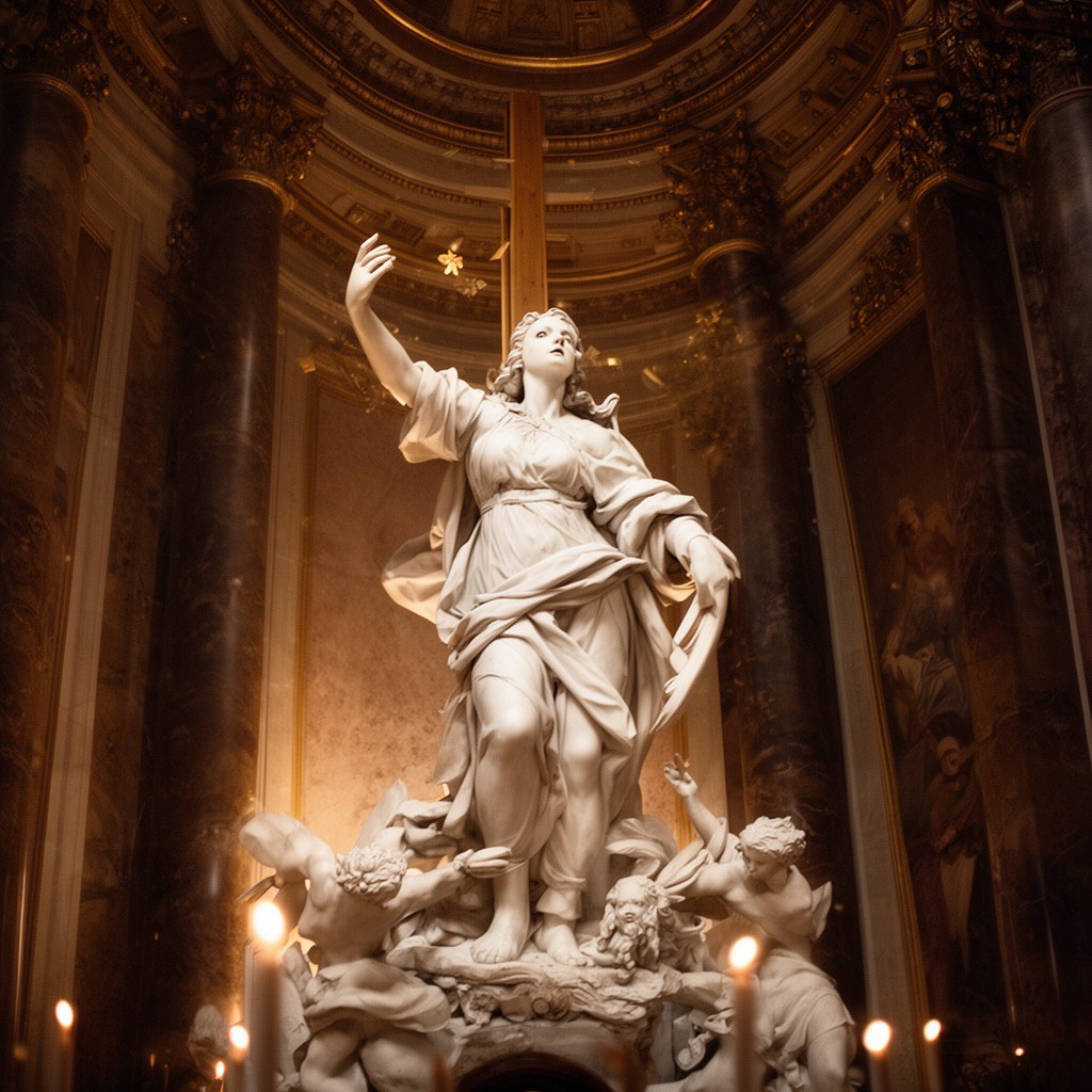 AI-generated illustration of Ecstasy of Saint Teresa