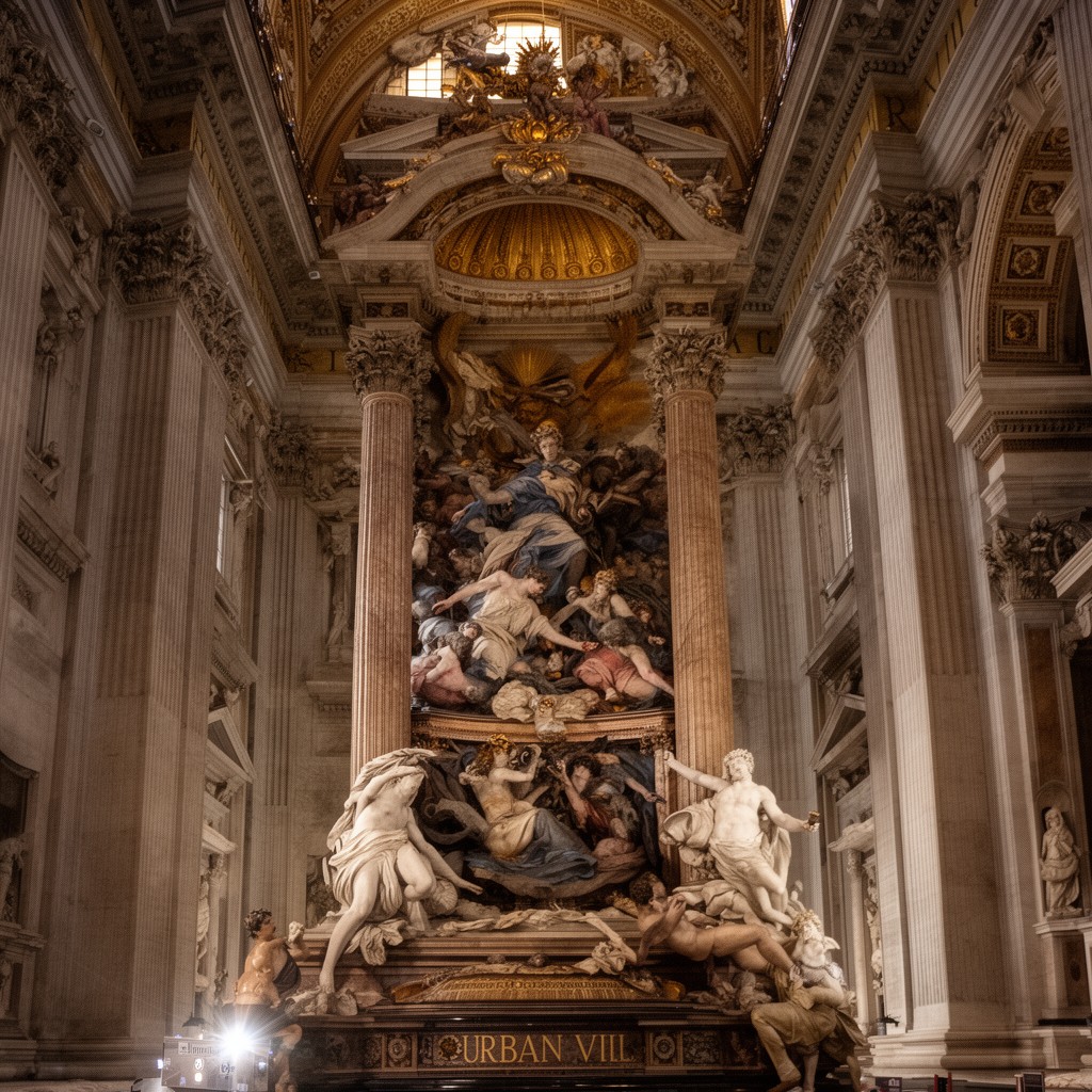 AI-generated illustration of Tomb of Pope Urban VIII