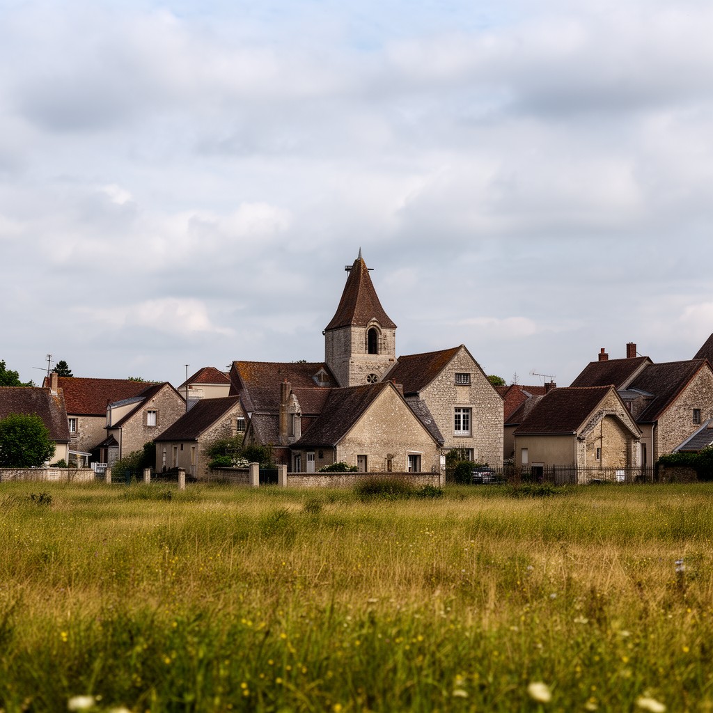 AI-generated illustration of Belloy-Saint-Léonard, Somme, France