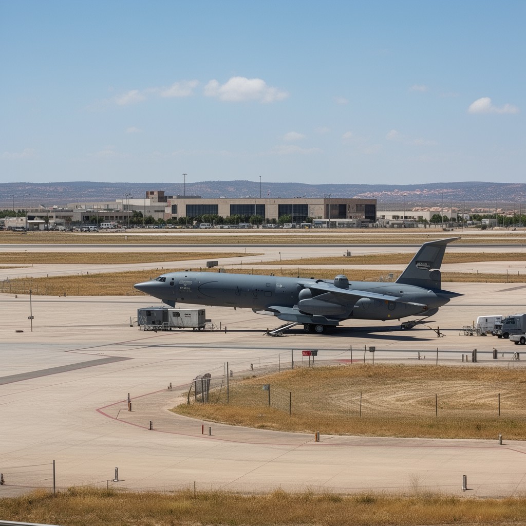 AI-generated illustration of Zaragoza Air Base