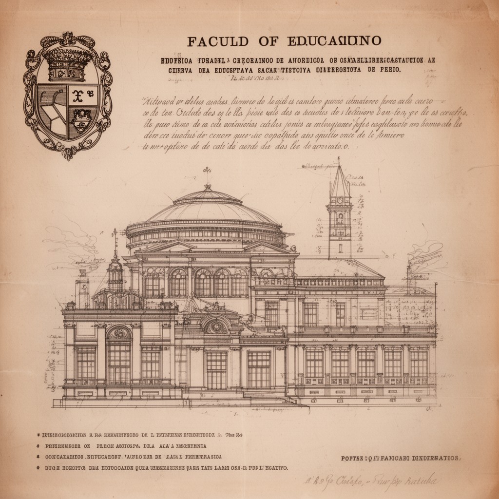 AI-generated illustration of Faculty of Education