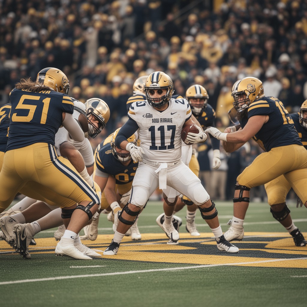 AI-generated illustration of California Golden Bears football