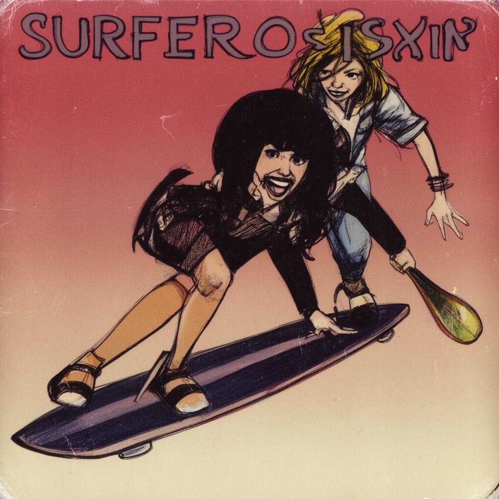 AI-generated illustration of Surfer Rosa