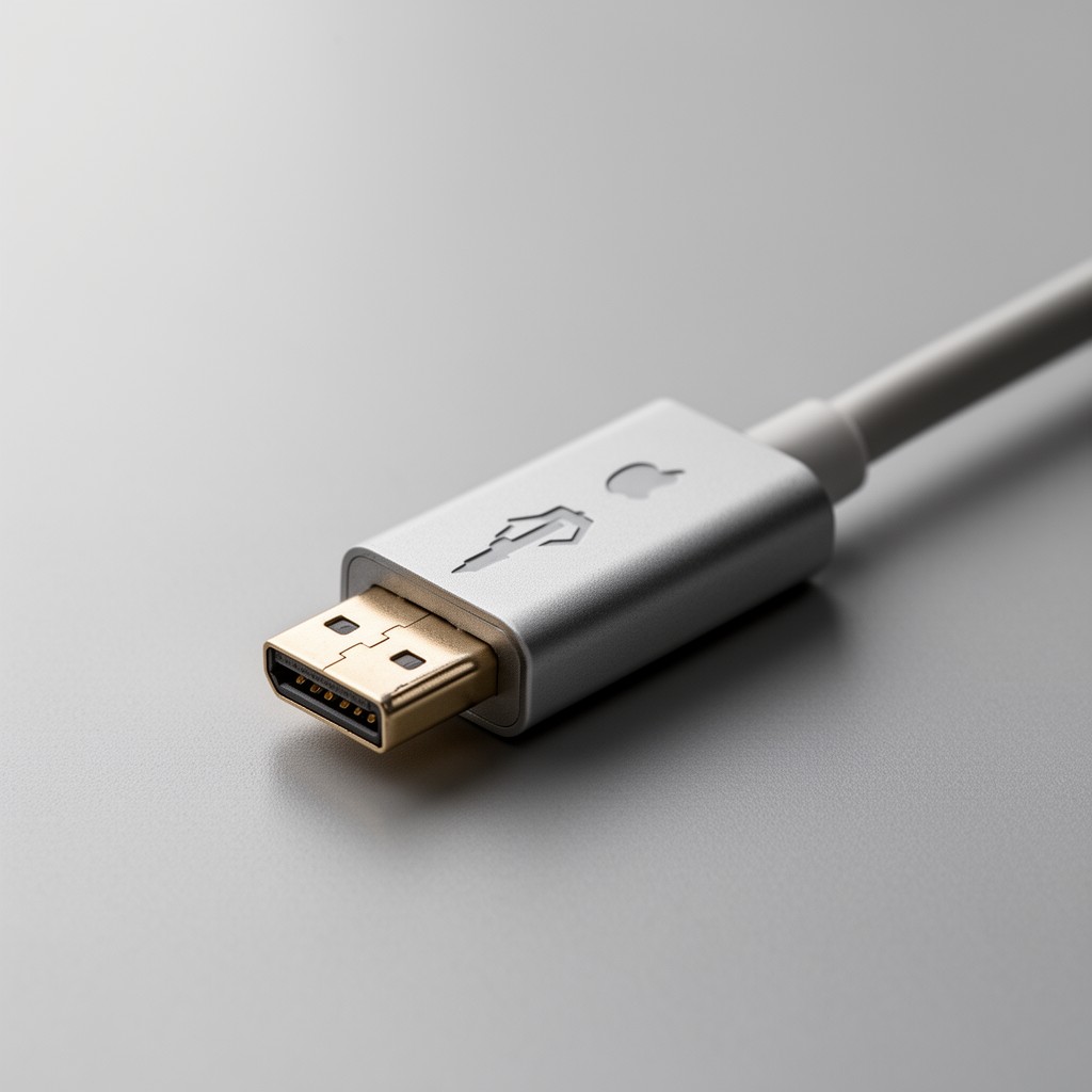 AI-generated illustration of Mini DisplayPort connector