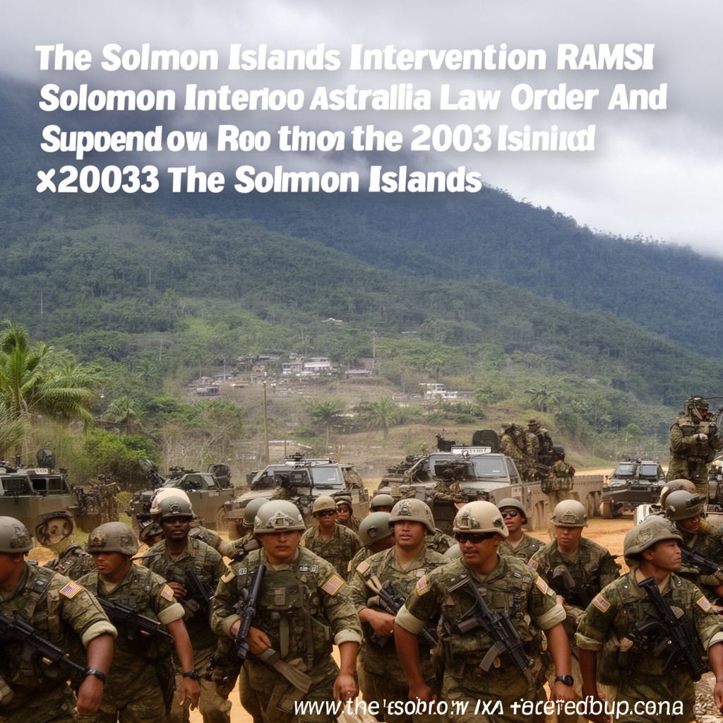 AI-generated illustration of Solomon Islands intervention (RAMSI)