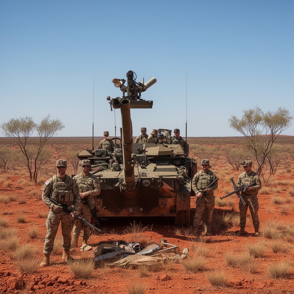 AI-generated illustration of Pilbara Regiment