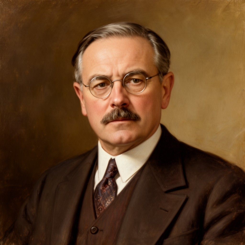 AI-generated illustration of Matthias Erzberger