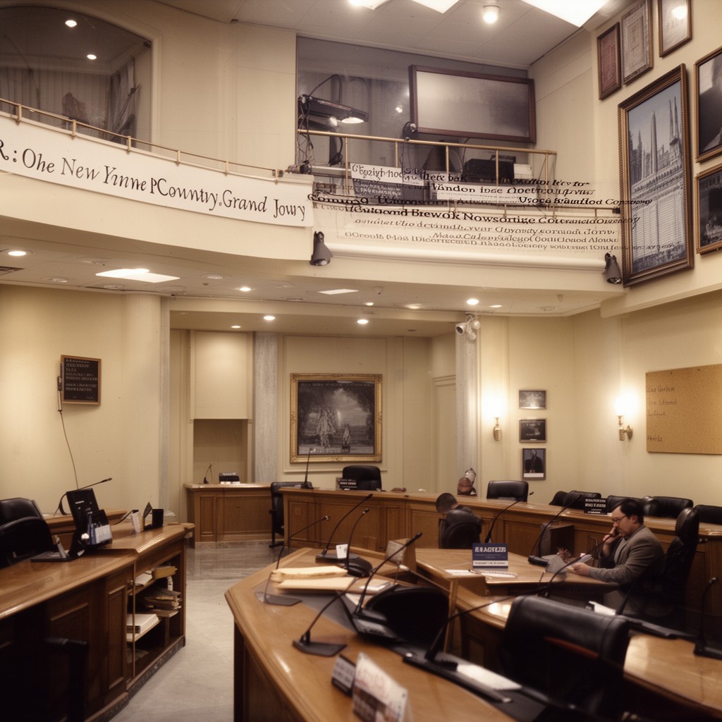 AI-generated illustration of New York County grand jury
