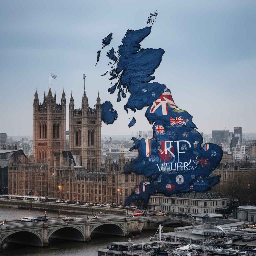AI-generated illustration of UK government