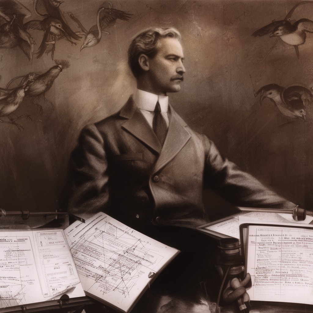 AI-generated illustration of Paul Otlet