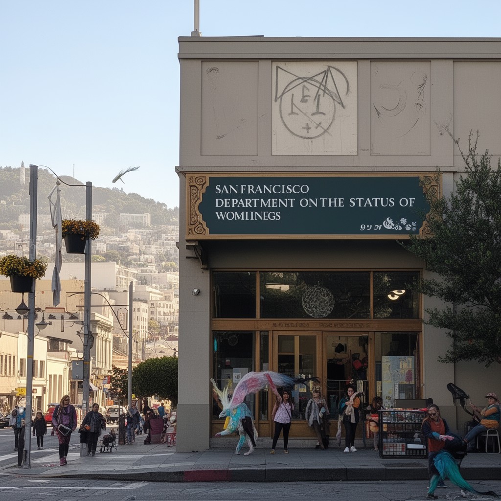 AI-generated illustration of San Francisco Department on the Status of Women