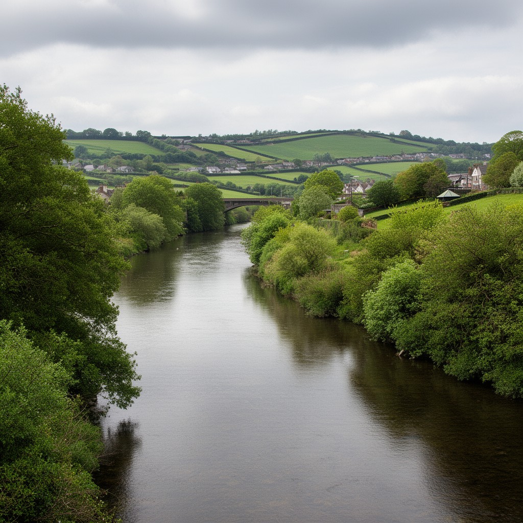 AI-generated illustration of River Ely