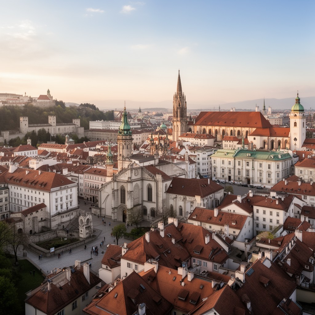 AI-generated illustration of Graz