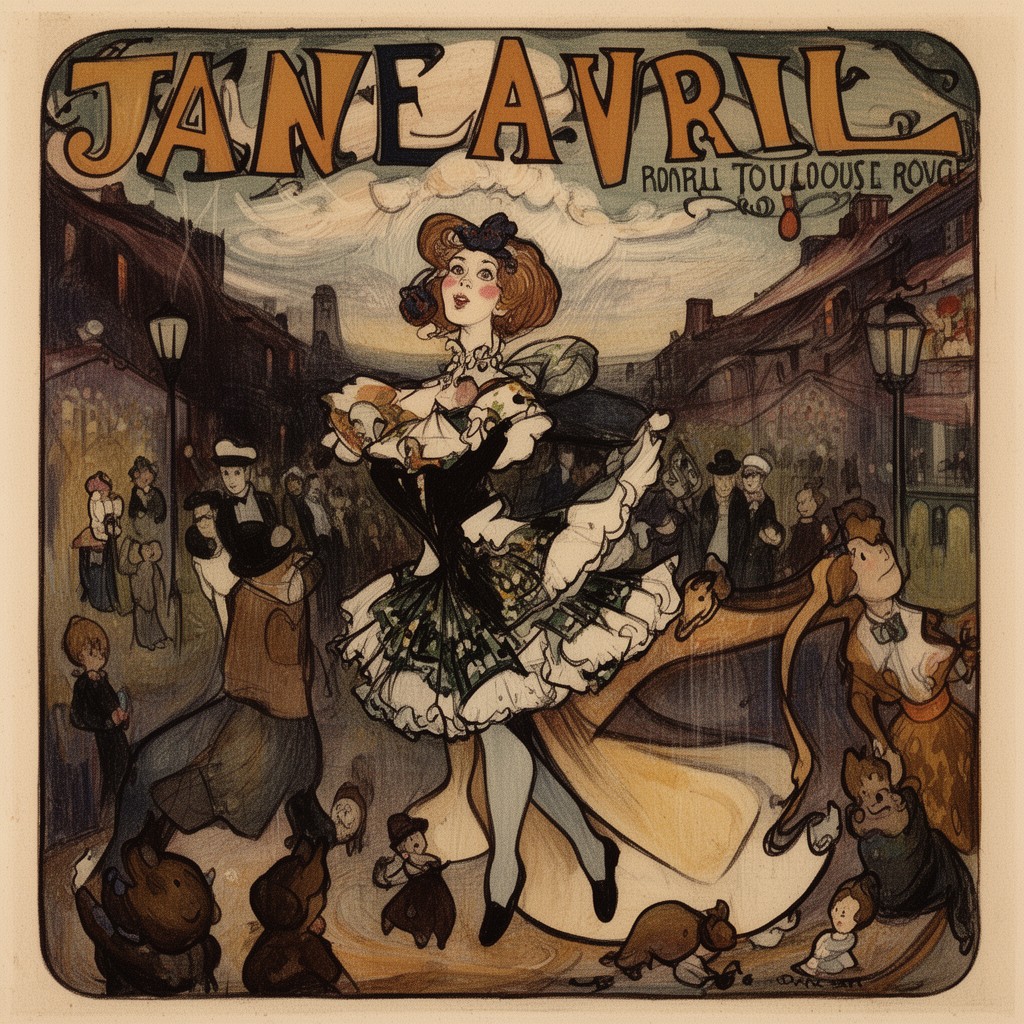 AI-generated illustration of Jane Avril