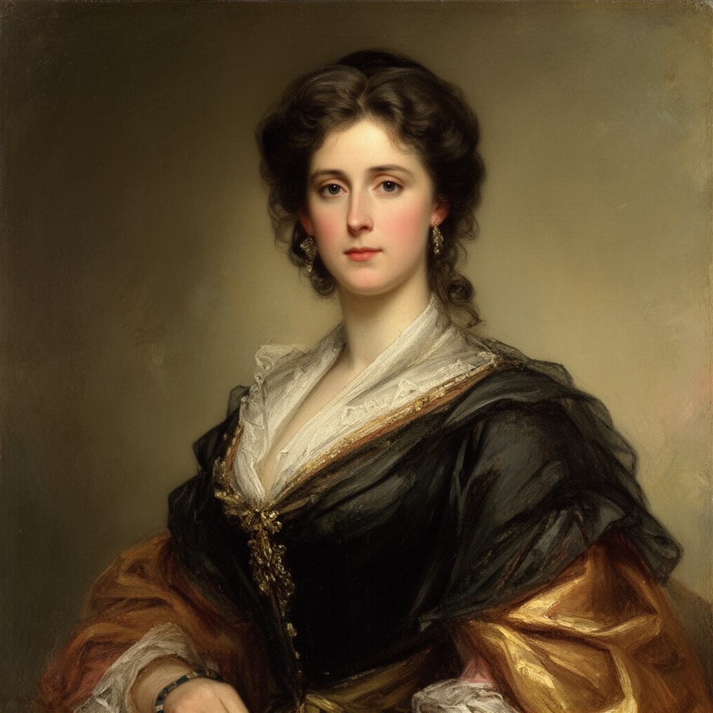 AI-generated illustration of Louise Murat