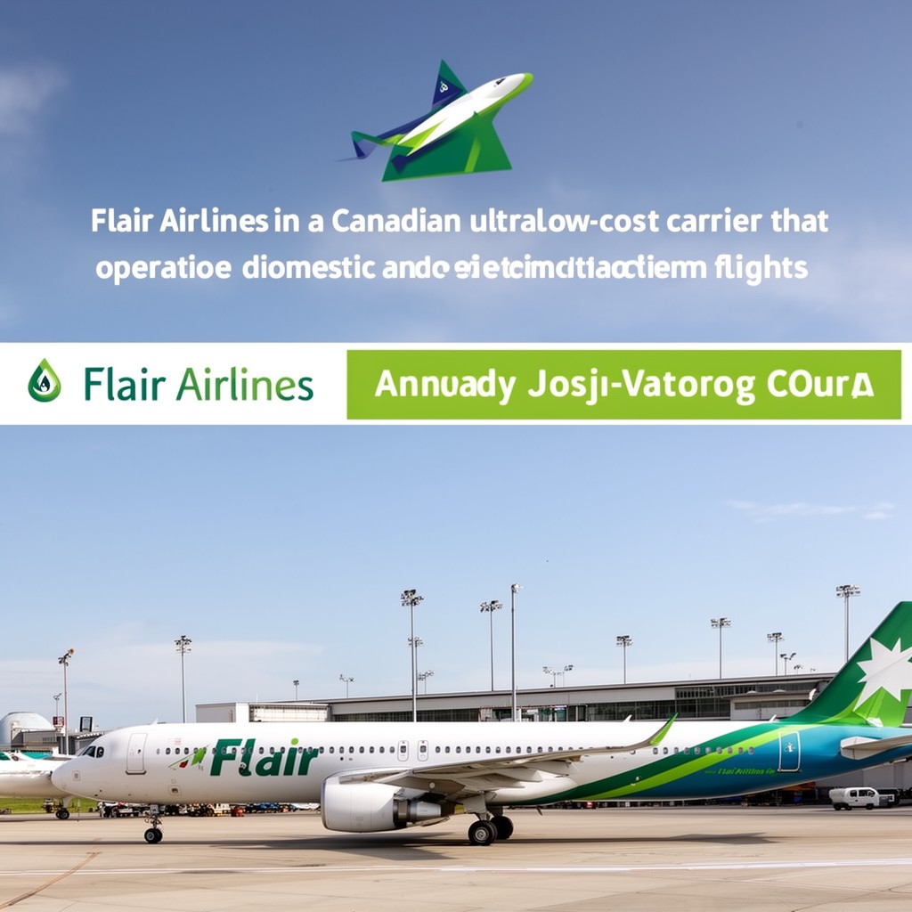 AI-generated illustration of Flair Airlines