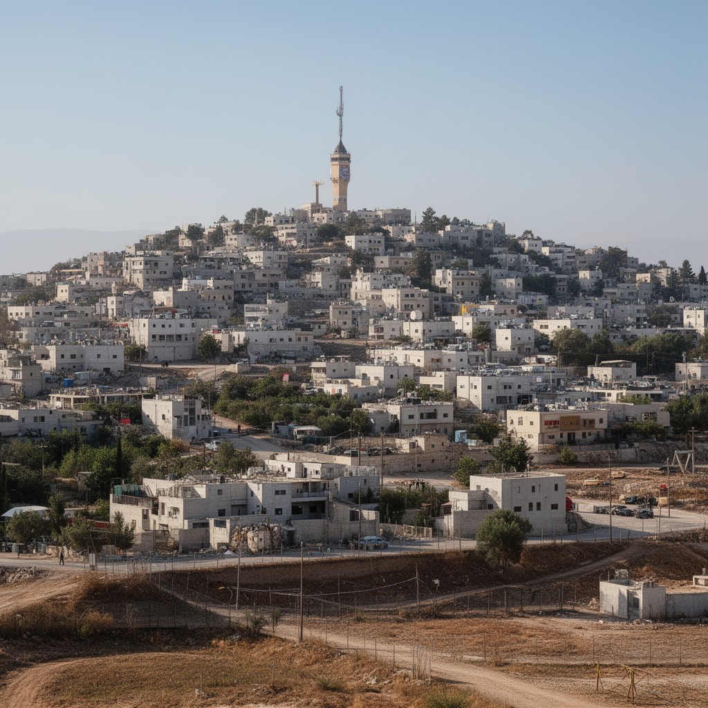AI-generated illustration of Qalqilya