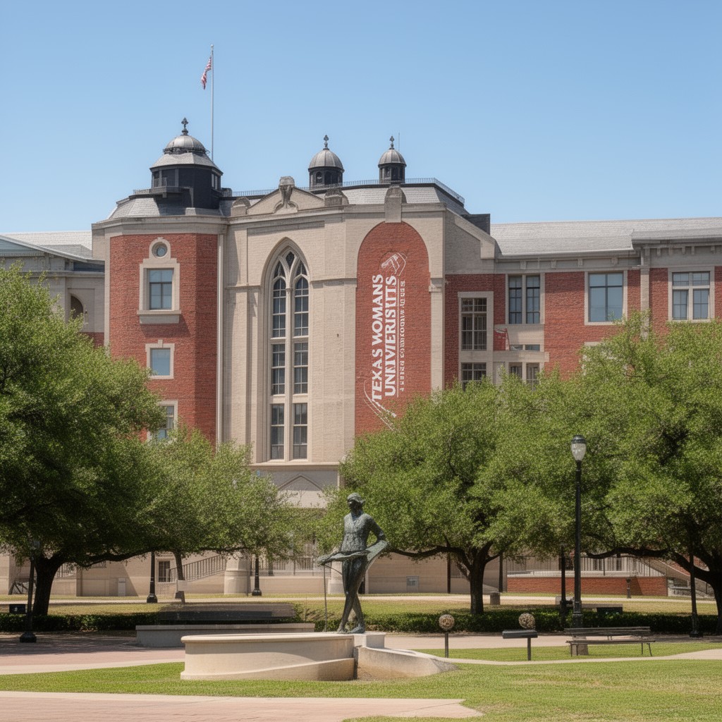 AI-generated illustration of Texas Woman's University