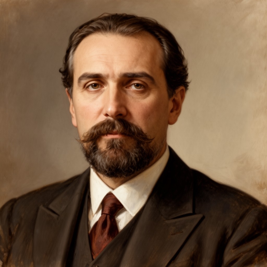 AI-generated illustration of Dimitri Arakishvili
