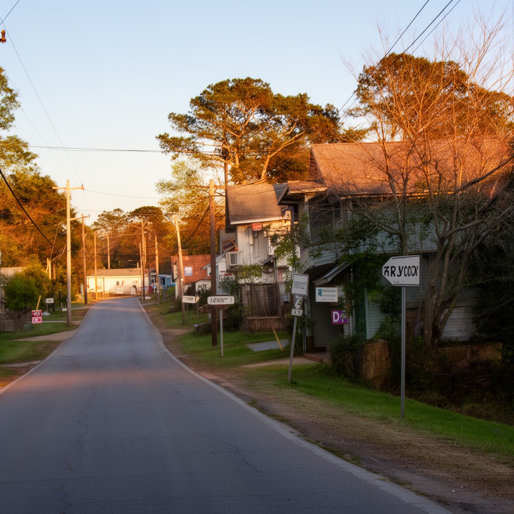 AI-generated illustration of Wilsonville, Alabama