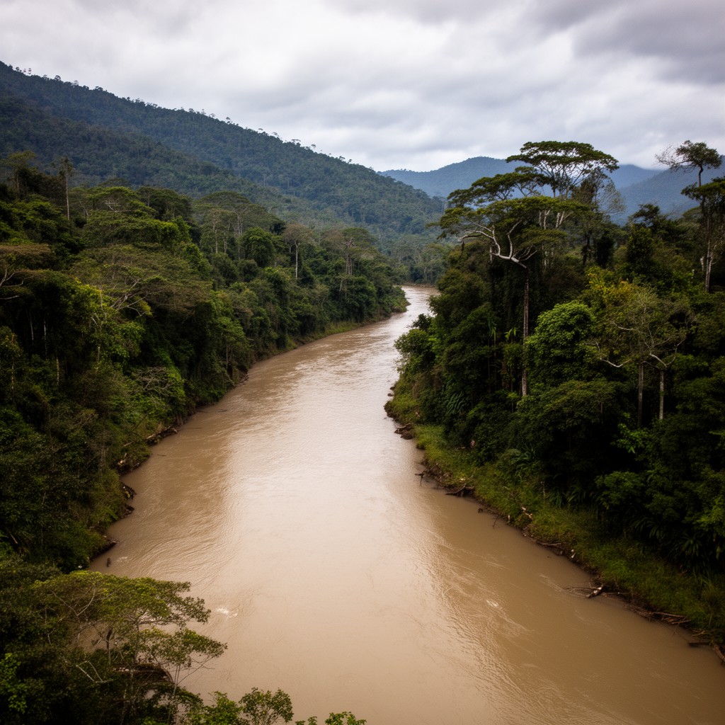 AI-generated illustration of Coca River